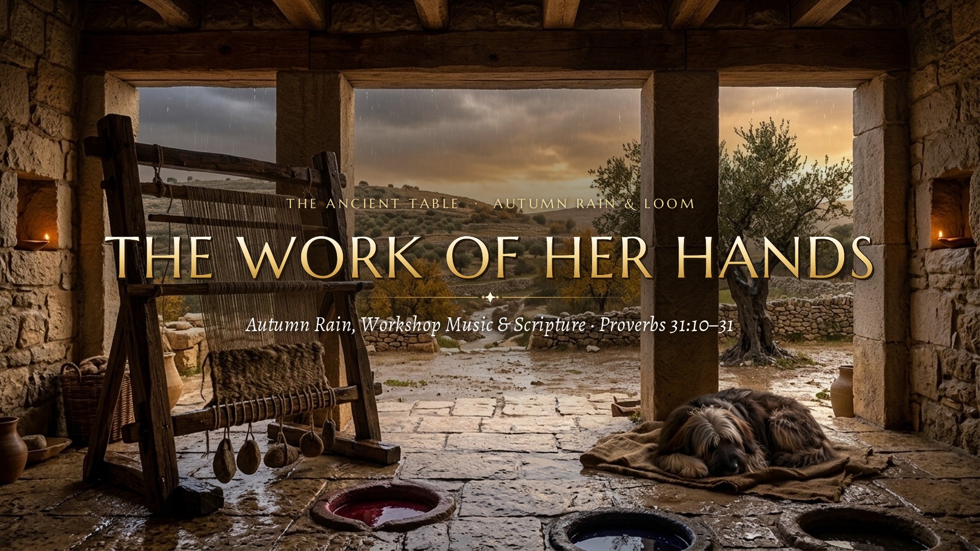 Heavy Rain & Autumn Workshop Music | The Weaver’s Courtyard