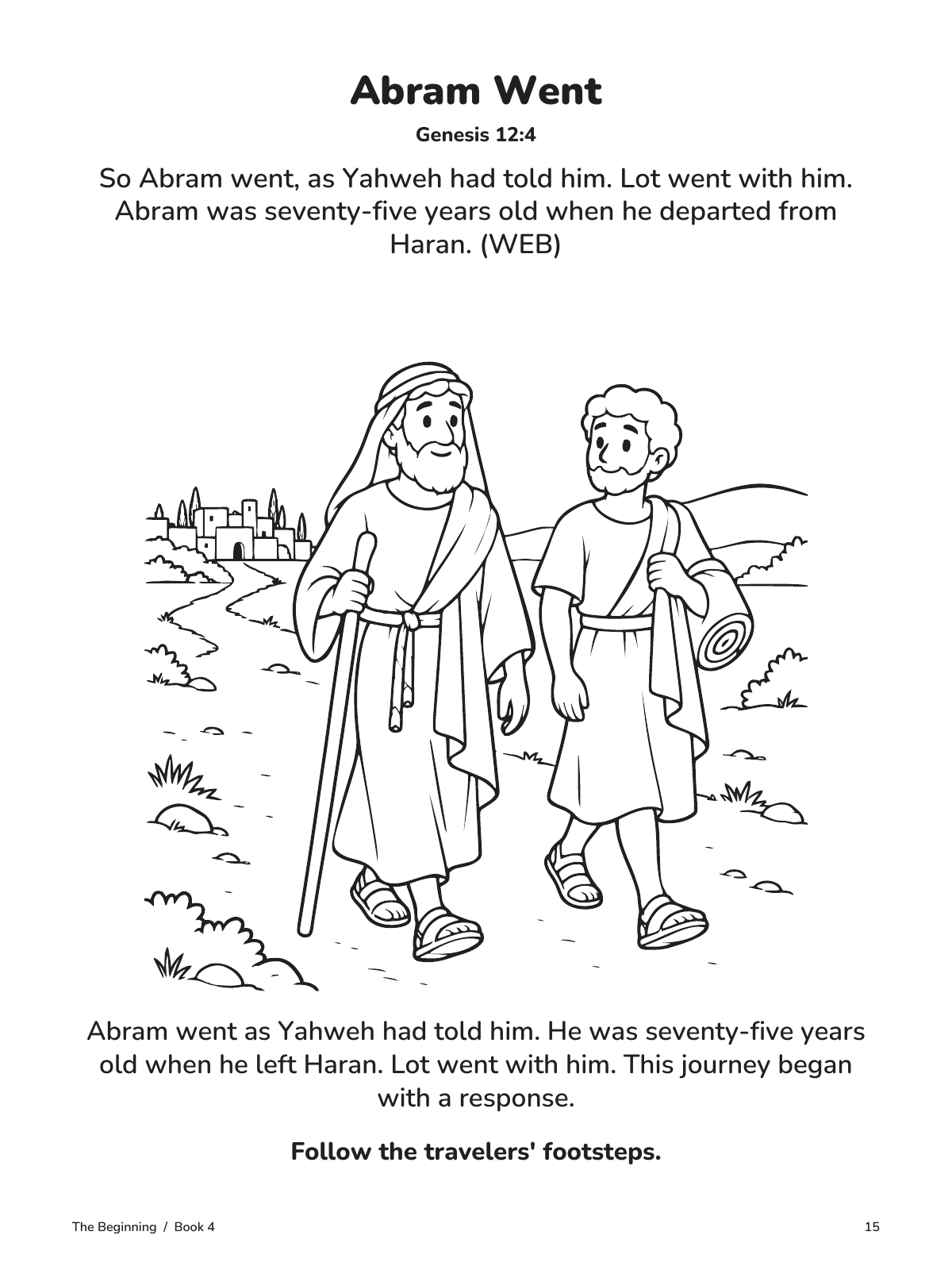 Abram Went: actual page 15 from Abram Follows God
