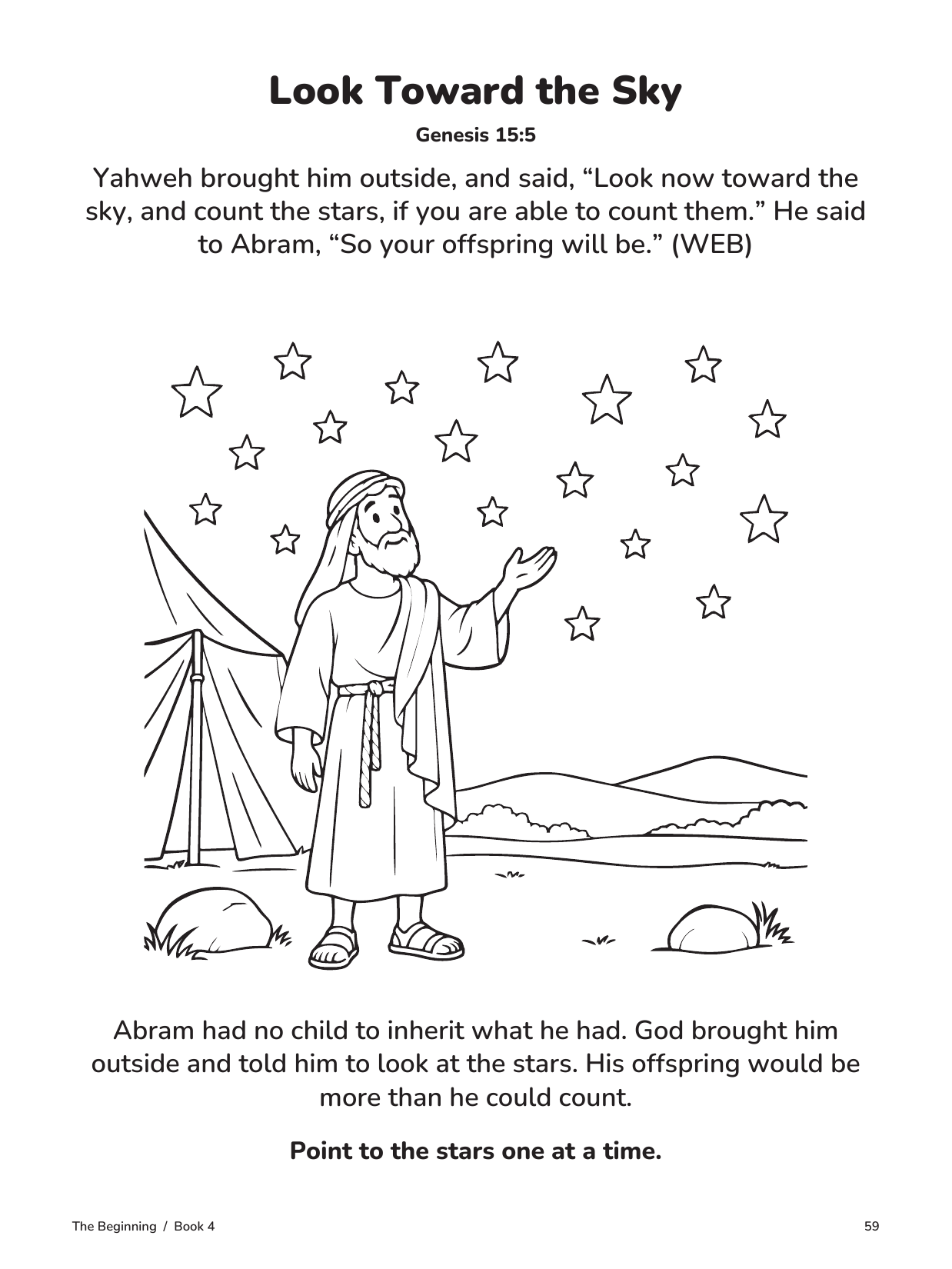 Actual interior page 59 from Abram Follows God
