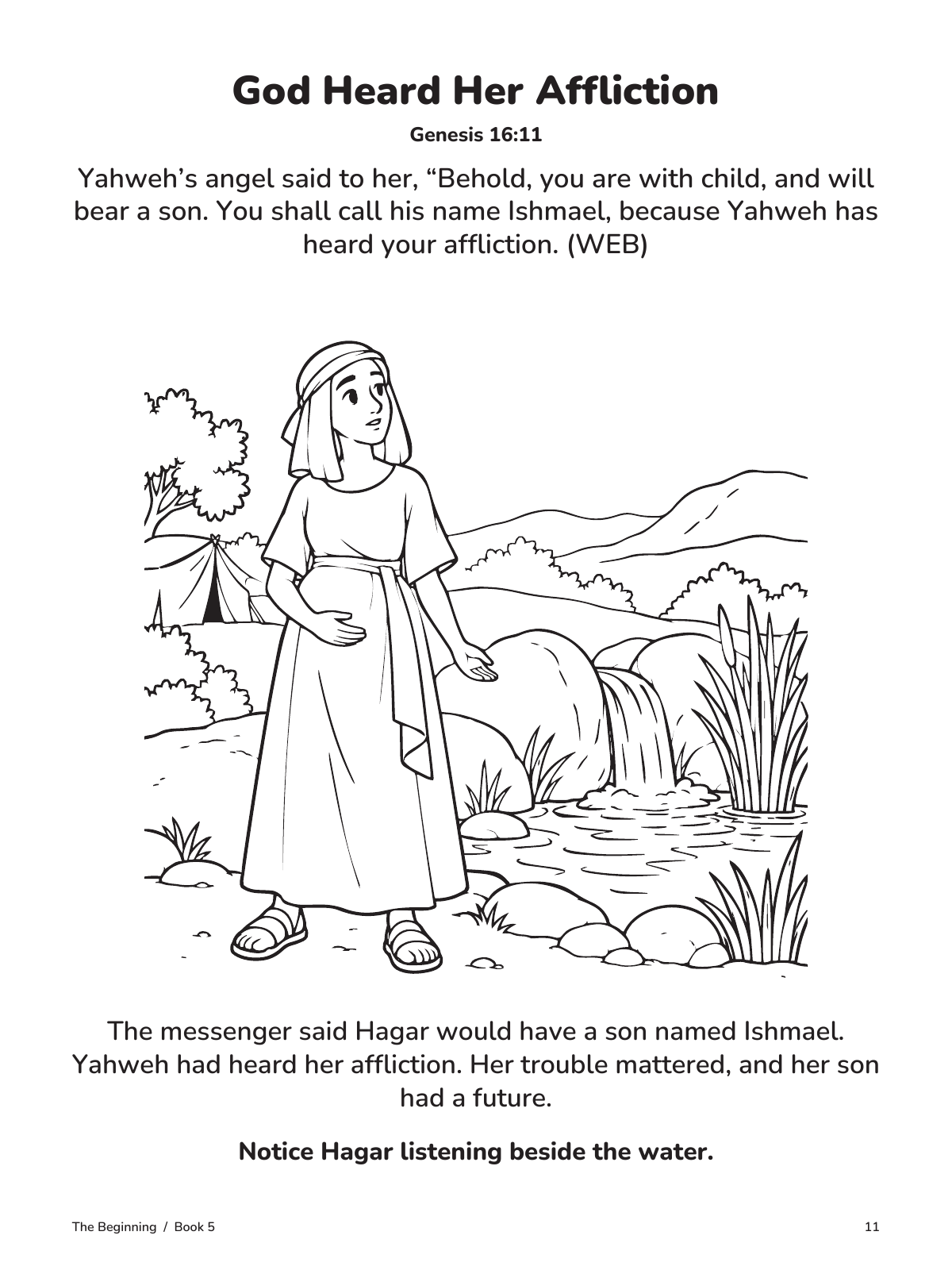 God Heard Her Affliction: actual page 11 from God Hears and Keeps His Promise