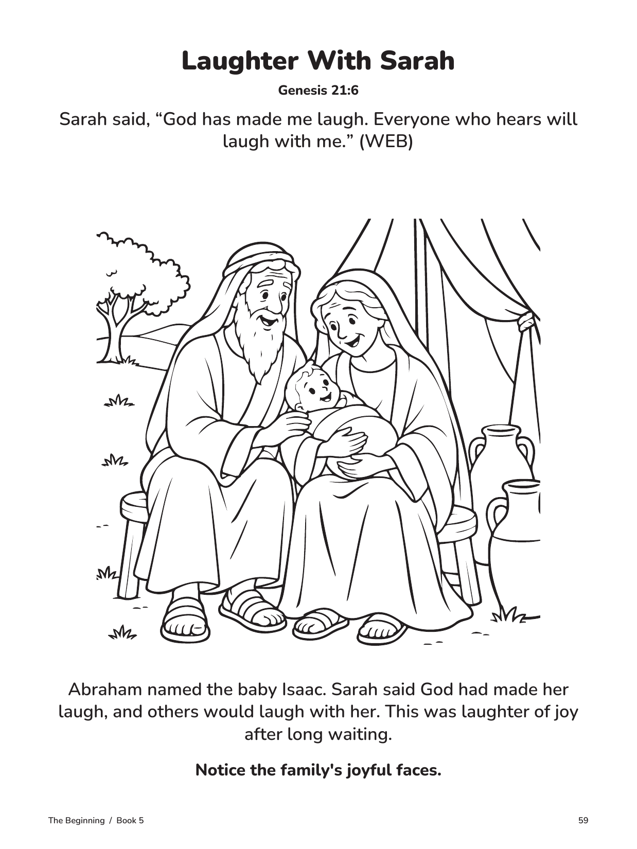 Actual interior page 59 from God Hears and Keeps His Promise