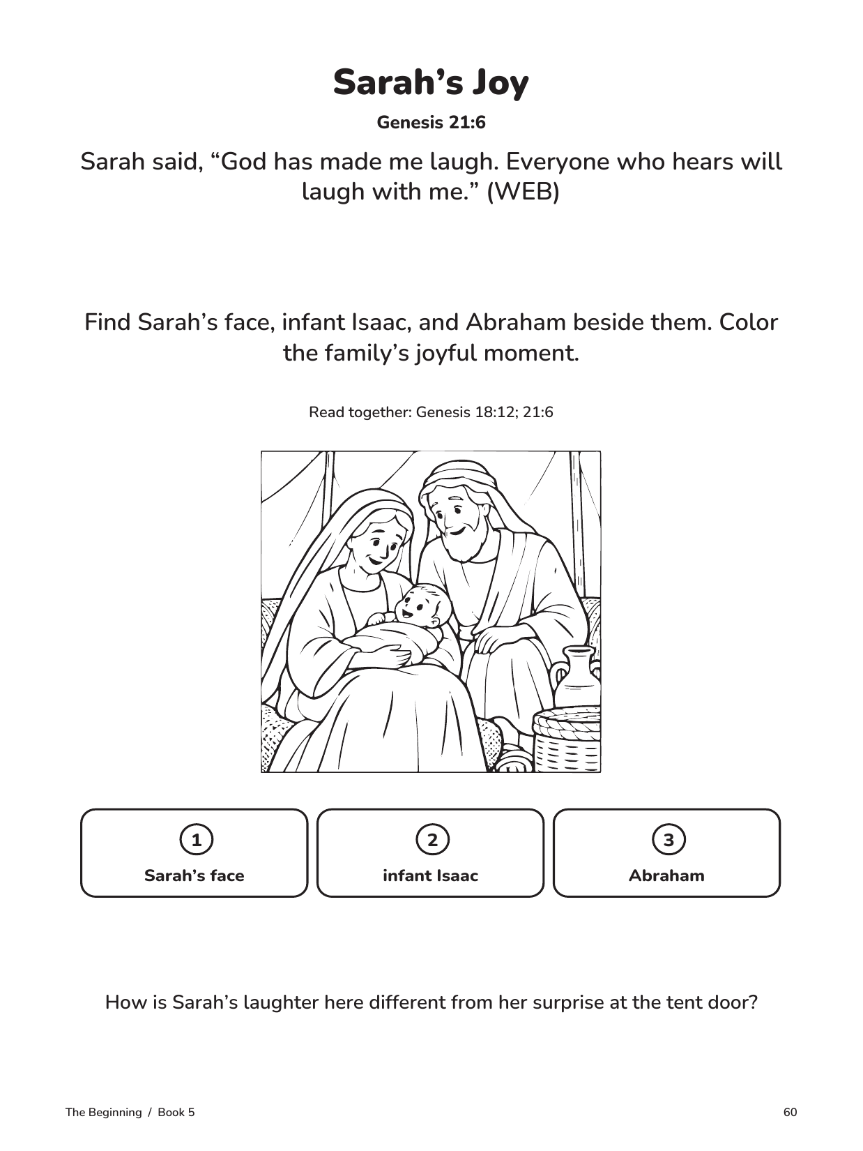 Actual interior page 60 from God Hears and Keeps His Promise
