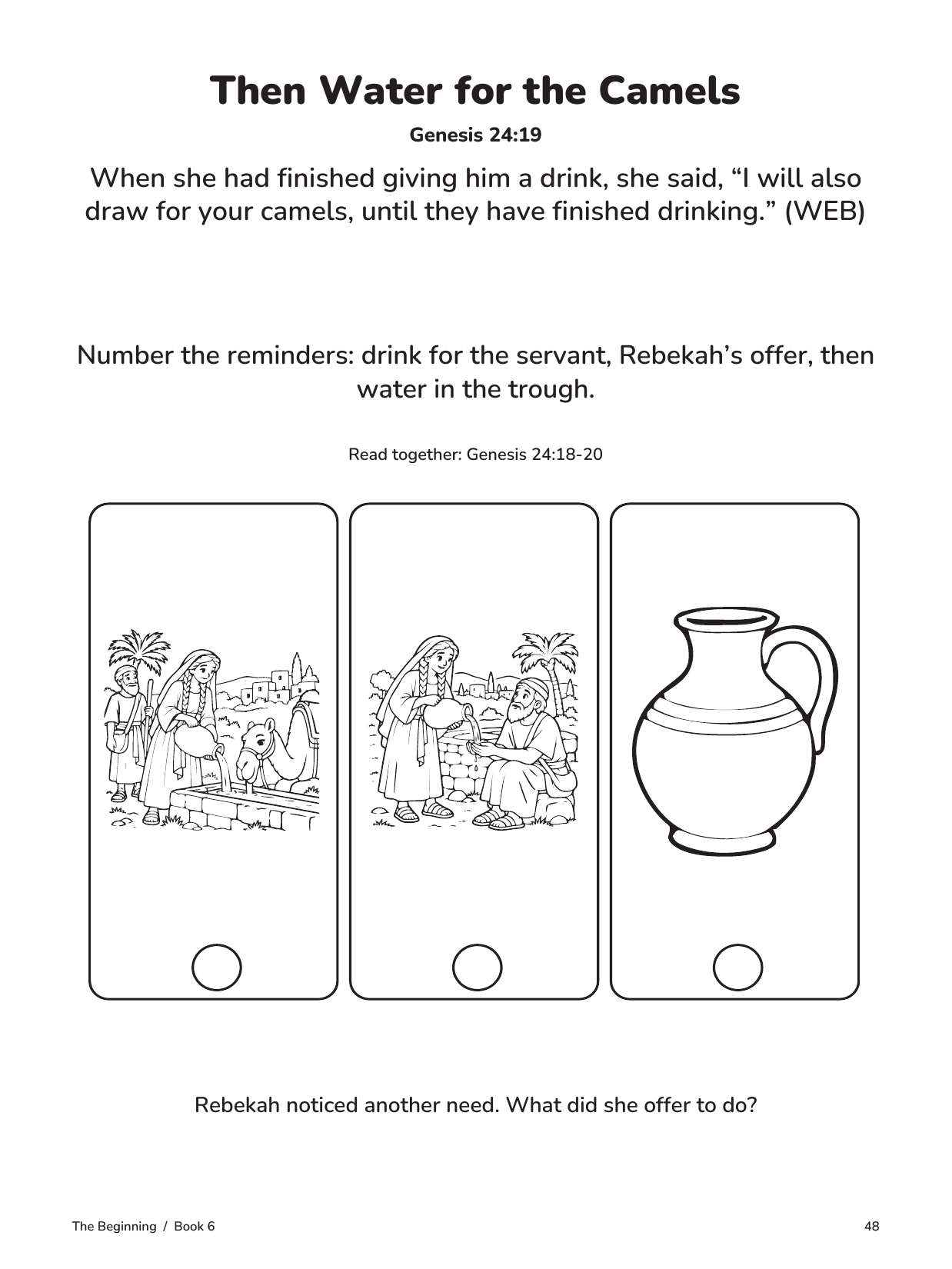 Actual interior page 48 from Isaac and the Family Promise
