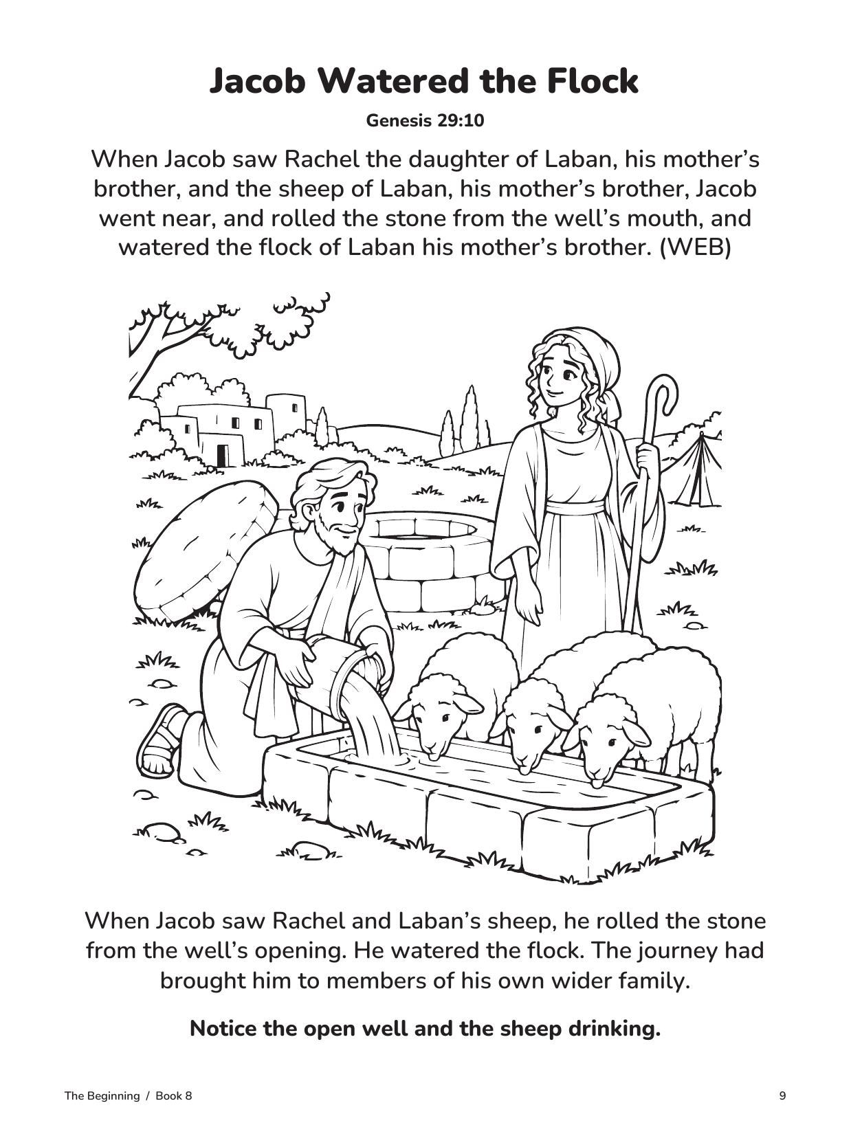 Actual interior page 9 from Jacob's Growing Family