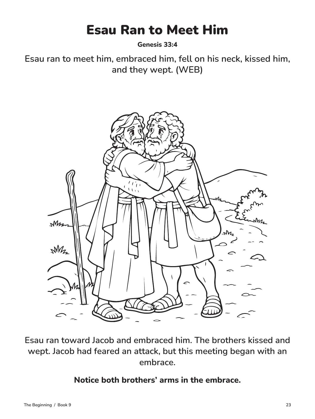 Actual interior page 23 from Jacob Comes Home