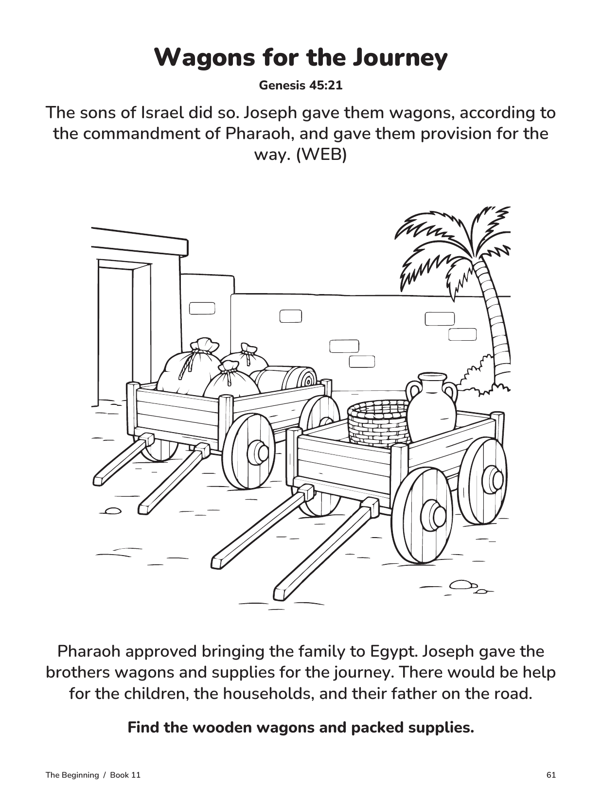 Actual interior page 61 from Joseph and His Brothers