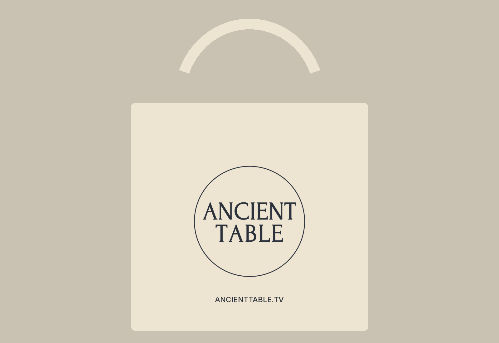 The Ancient Table Canvas Tote