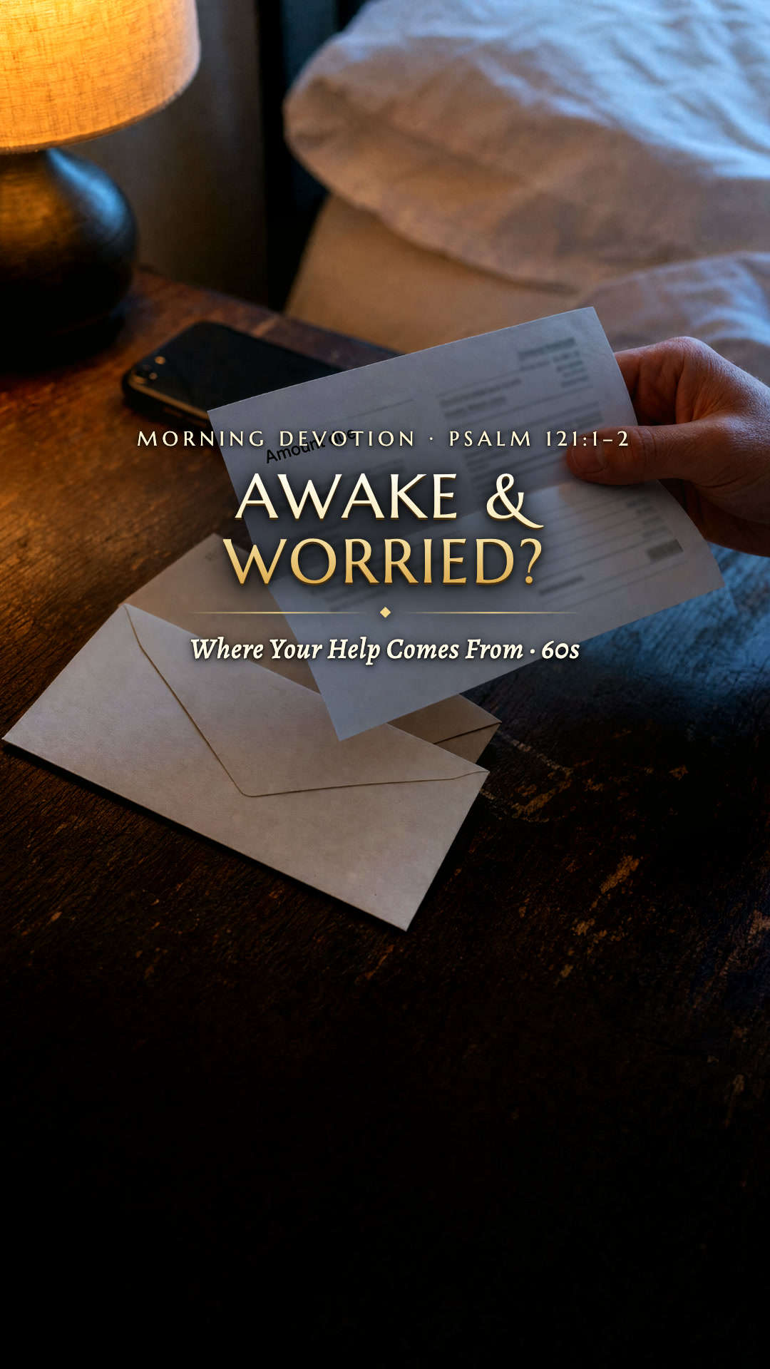 Opening scene for Worried before you get out of bed?