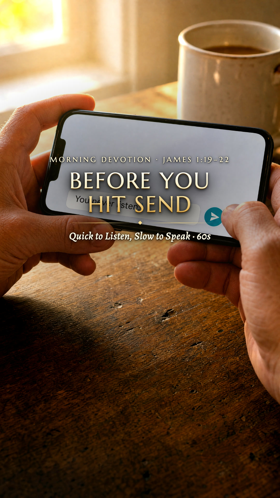 An unsent reply: pause before you answer