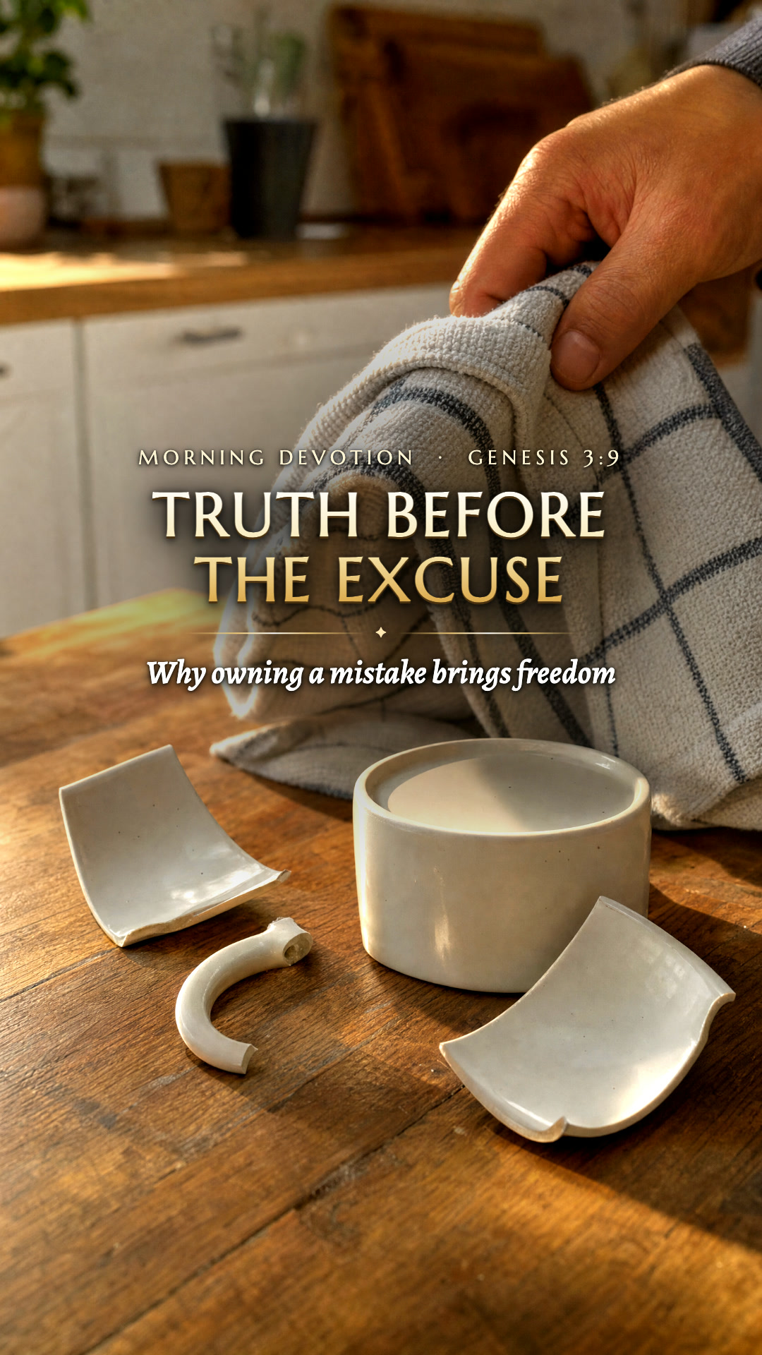 Tell the truth before the excuse