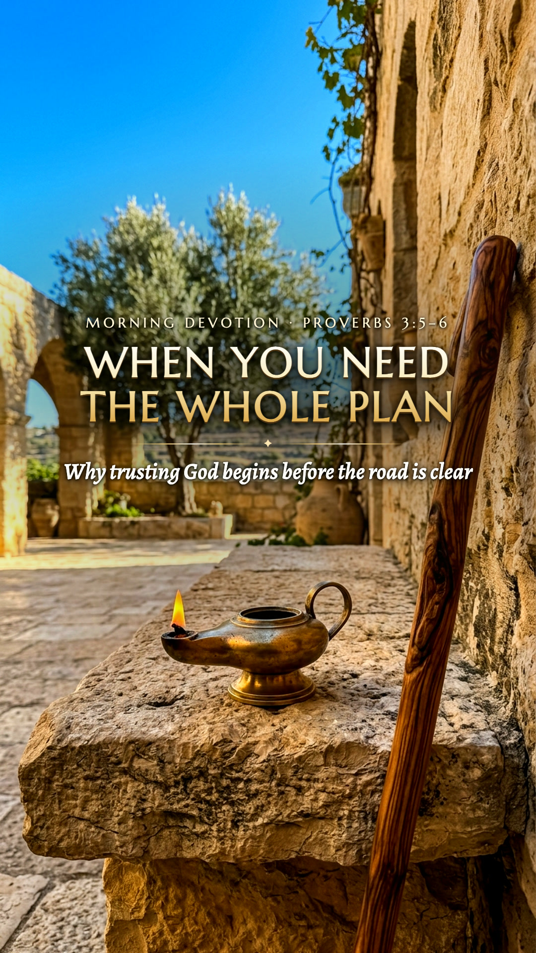 When you want the whole plan first