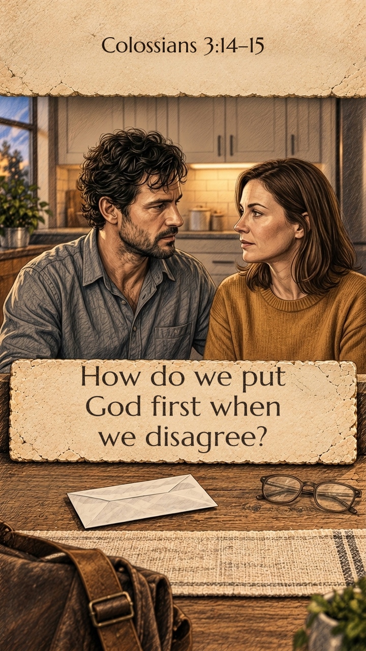 How do we put God first when we disagree?