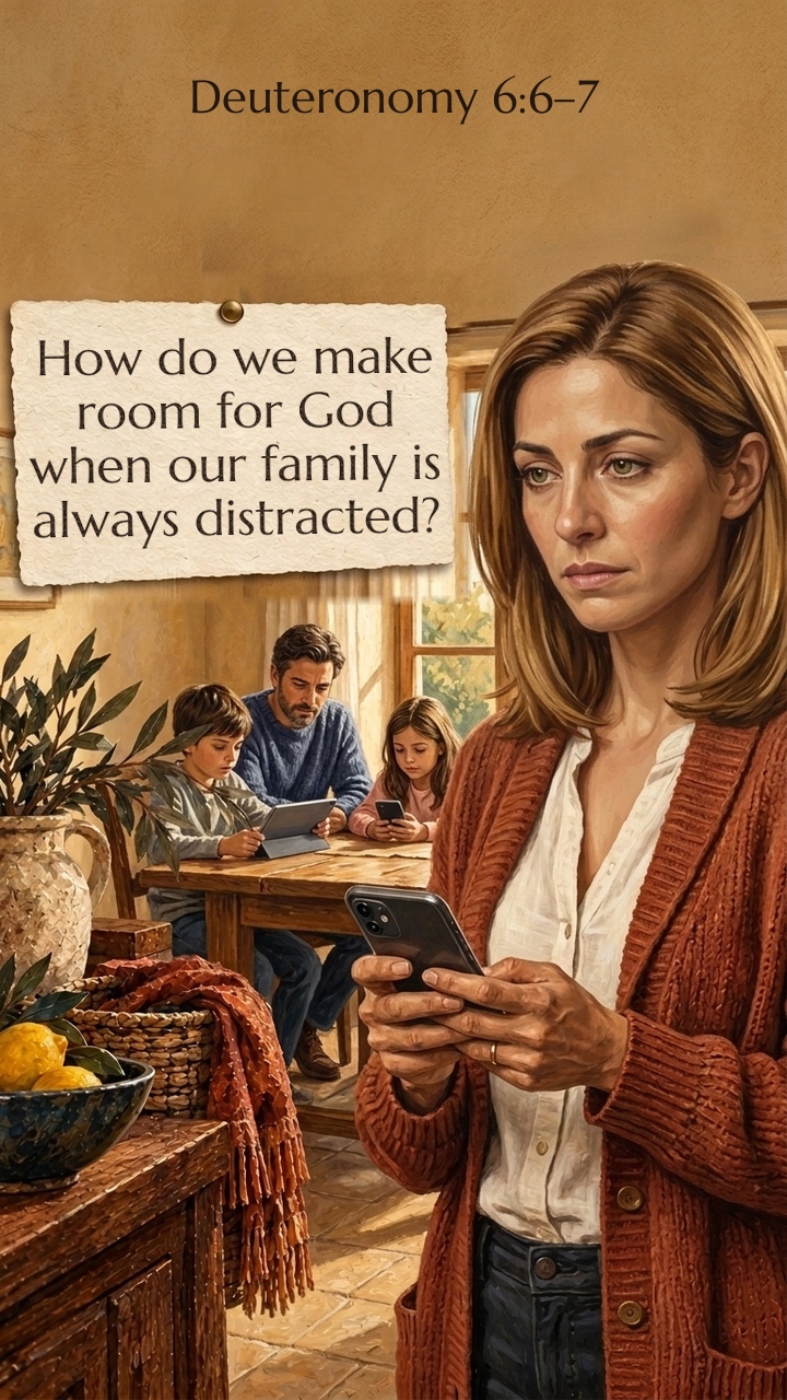 How do we make room for God when our family is always distracted?