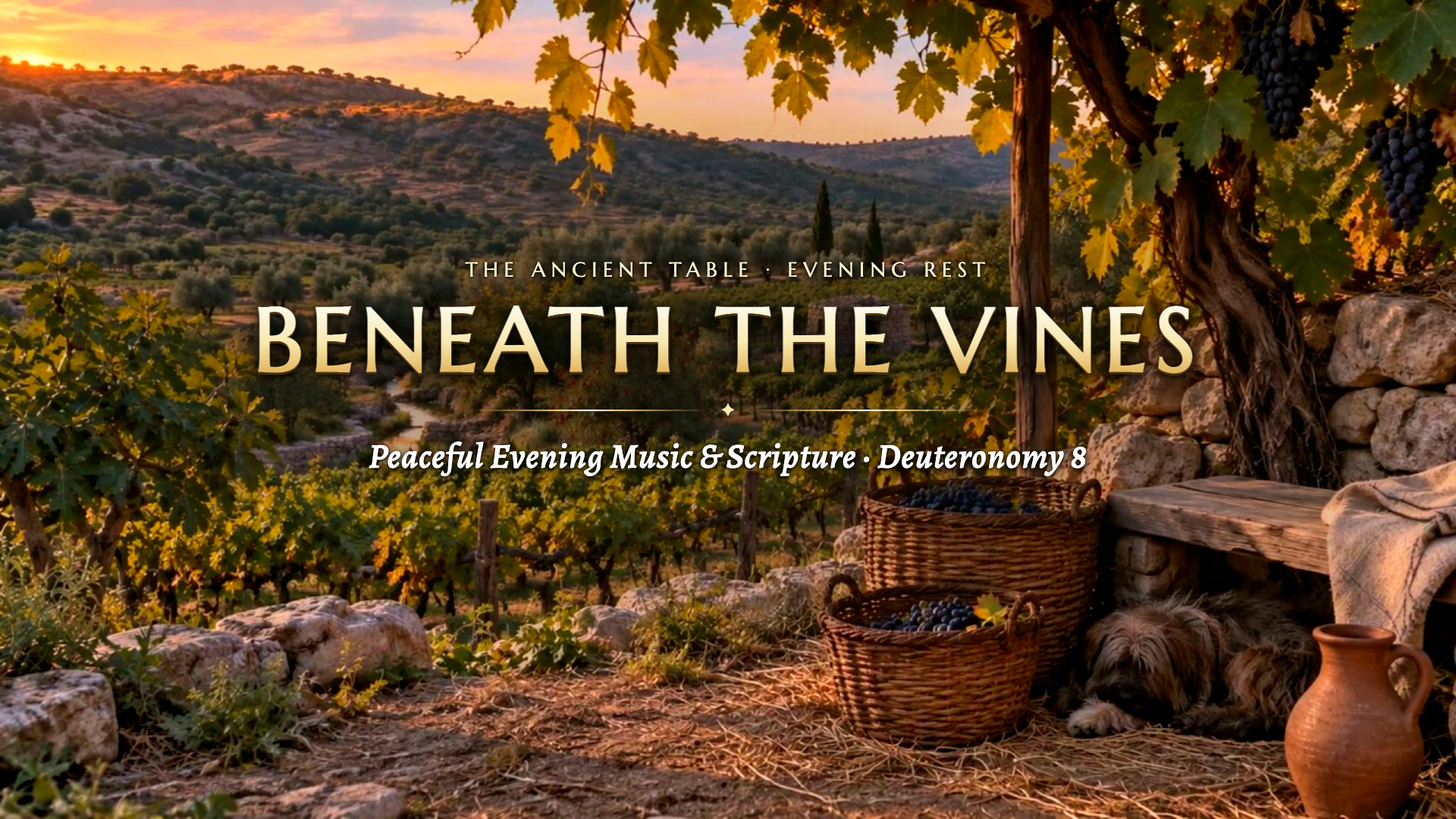 Evening beneath the Vines